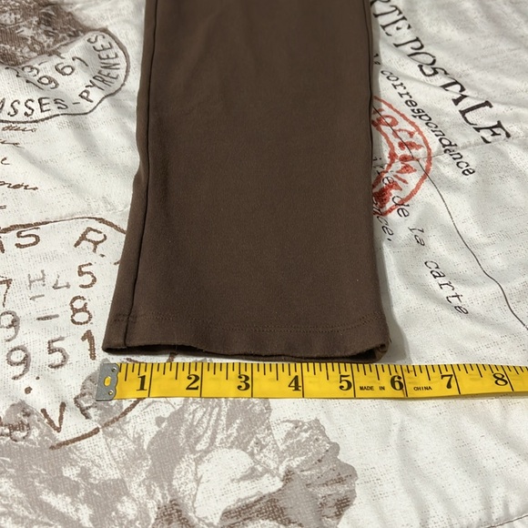 Dress stretch pants size 8 brown elastic waist - Picture 11 of 11